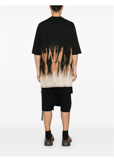 Jumbo SS T-shirt in nero di Rick owens drkshdw - uomo RICK OWENS DRKSHDW | DU02D2274RNSUN0983